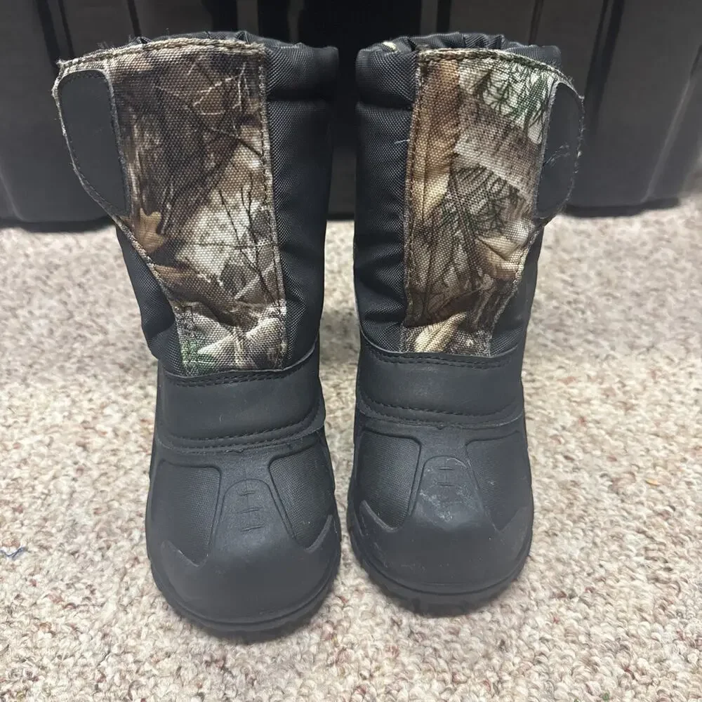 ITASCA Snow Cat Realtree Edge Snow Boots Toddler 9 Camo Winter Insulated